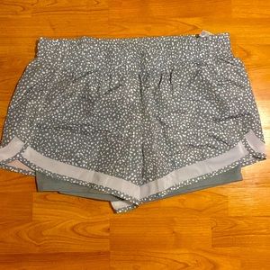 NWOT RBX Active Women’s Workout Shorts with Attached Bike Short